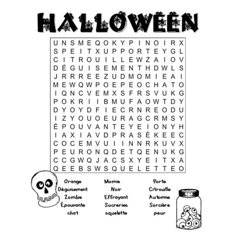 Trouver Une Phrase D Halloween Avec Les Mots Haatolavgdohlowee Happy Halloween - Français Fle Fiches Pedagogiques